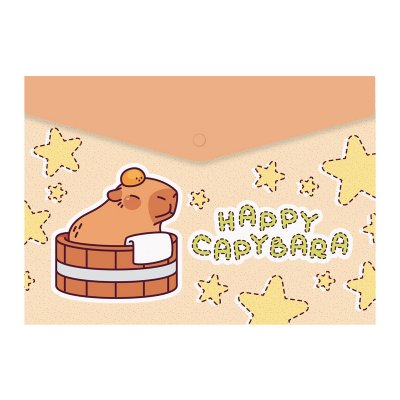 Teczki, koperty SPREE na zatrzask A5 CAPYBARA