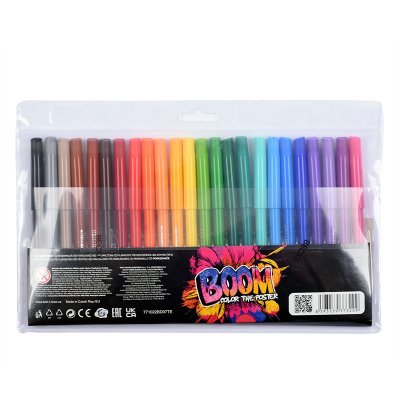 Flamastry szkolne BOOM w foliowym etui