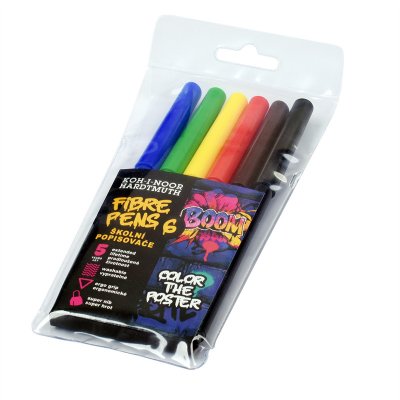 Flamastry szkolne BOOM w foliowym etui