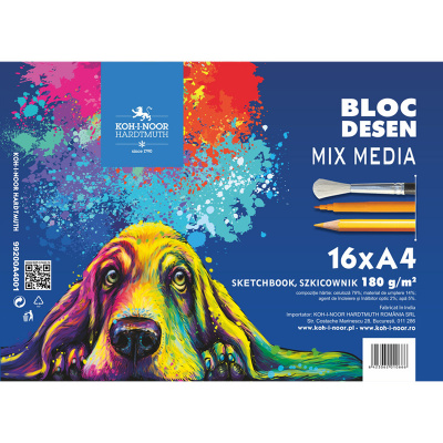 Szkicownik mix media NIEBIESKA SERIA