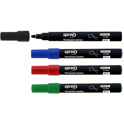 Markery permanentne SPREE 4,5 mm 4 kolory zestaw