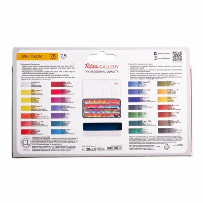 ROSA GALLERY farby akwarelowe w kost. SPECTRUM w metalowej kasetce