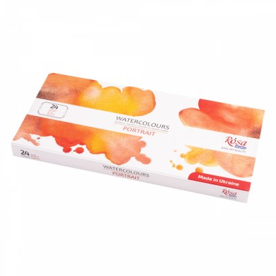 ROSA STUDIO farby akwarelowe w kost. PORTRAIT w kartonowym opakowaniu