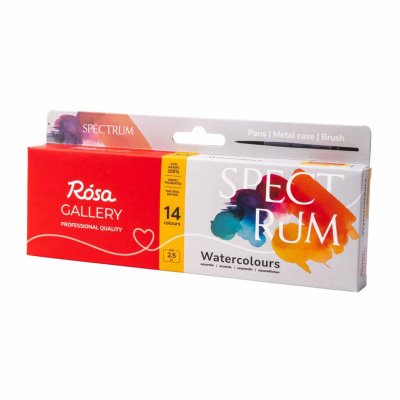 ROSA GALLERY farby akwarelowe w kost. SPECTRUM w metalowej kasetce