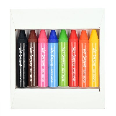 Kredki 8 WAX woskowe akwarelowe