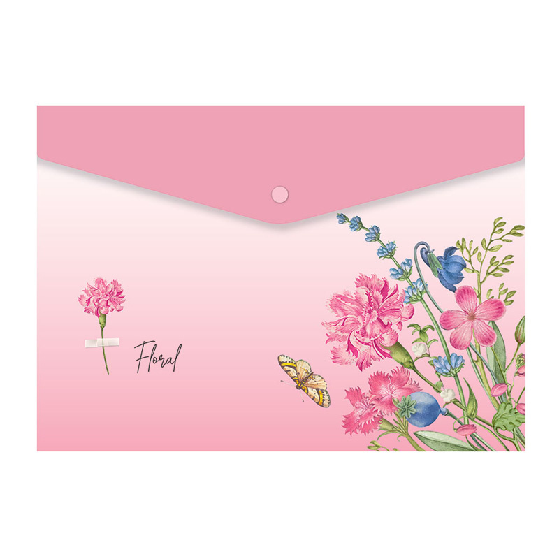 Teczki, koperty SPREE na zatrzask A4 FLORAL