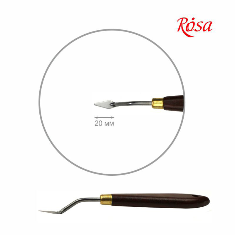 ROSA GALLERY szpachle malarskie CLASSIC kształt diamentu mini