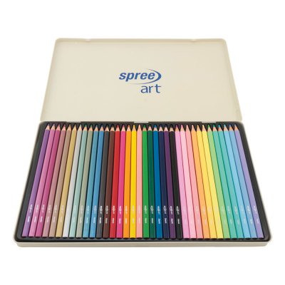 Kredki 36 kol. opakowanie metalowe SPREE