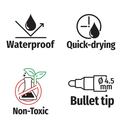 Markery permanentne SPREE 4,5 mm