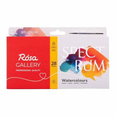 ROSA GALLERY farby akwarelowe w kost. SPECTRUM w metalowej kasetce