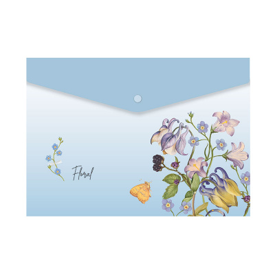 Teczki, koperty SPREE na zatrzask A5 FLORAL