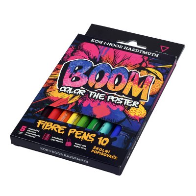 Flamastry szkolne BOOM w kartoniku