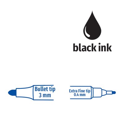 Markery permanentne dwustronne 