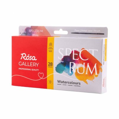 ROSA GALLERY farby akwarelowe w kost. SPECTRUM w metalowej kasetce