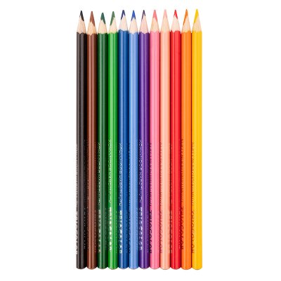 Kredki szkolne TRIOCOLOR 7 mm. NIEBIESKA SERIA