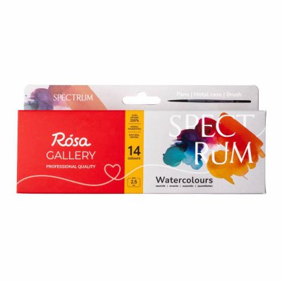 ROSA GALLERY farby akwarelowe w kost. SPECTRUM w metalowej kasetce