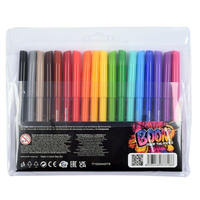 Flamastry szkolne BOOM w foliowym etui