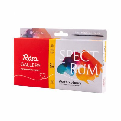 ROSA GALLERY farby akwarelowe w kost. SPECTRUM w metalowej kasetce