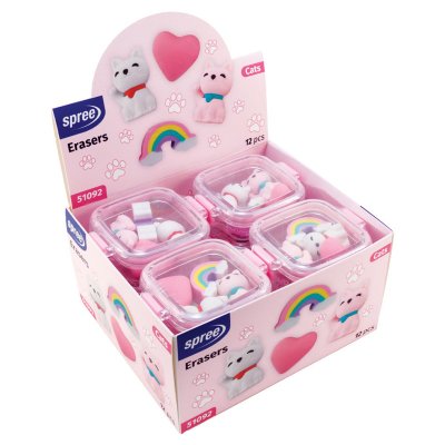 Gumki KOTY komplet 4 szt. SPREE