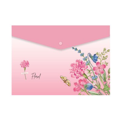 Teczki, koperty SPREE na zatrzask A5 FLORAL