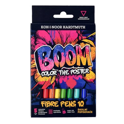 Flamastry szkolne BOOM w kartoniku